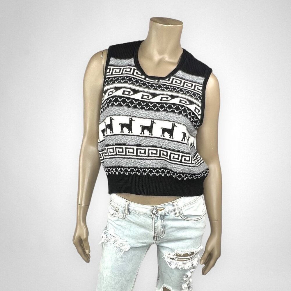 PARKHURST Sleeveless Knit Sweater Vest‎ M